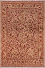 handmade Traditional Lahore Tan Tan Hand Knotted RECTANGLE 100% WOOL area rug 8'X10'