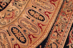 Vintage Persian Tamour Nora Blue/Tan Wool Rug - 8'3''X10'6''