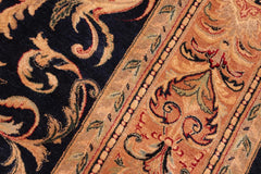 Vintage Persian Tamour Nora Blue/Tan Wool Rug - 8'3''X10'6''