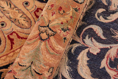 Vintage Persian Tamour Nora Blue/Tan Wool Rug - 8'3''X10'6''