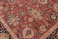 handmade Traditional Kafkaz Rose Blue Hand Knotted RECTANGLE 100% WOOL area rug 8'X10'