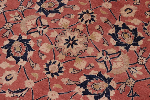 handmade Traditional Kafkaz Rose Blue Hand Knotted RECTANGLE 100% WOOL area rug 8'X10'