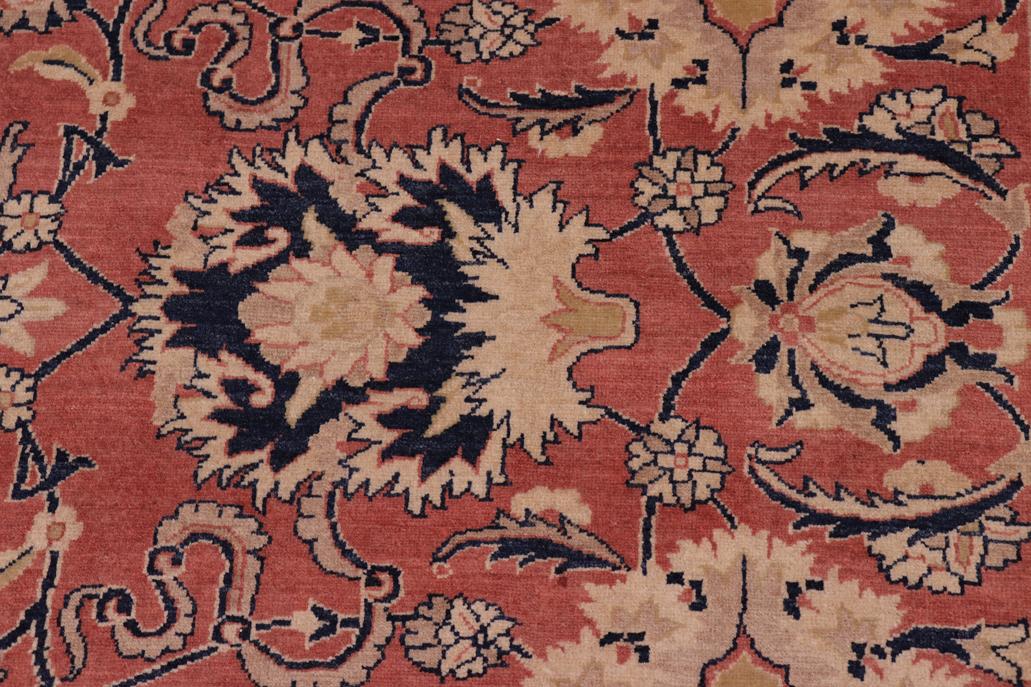 handmade Traditional Kafkaz Rose Blue Hand Knotted RECTANGLE 100% WOOL area rug 8'X10'