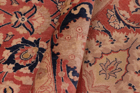 handmade Traditional Kafkaz Rose Blue Hand Knotted RECTANGLE 100% WOOL area rug 8' x 10'