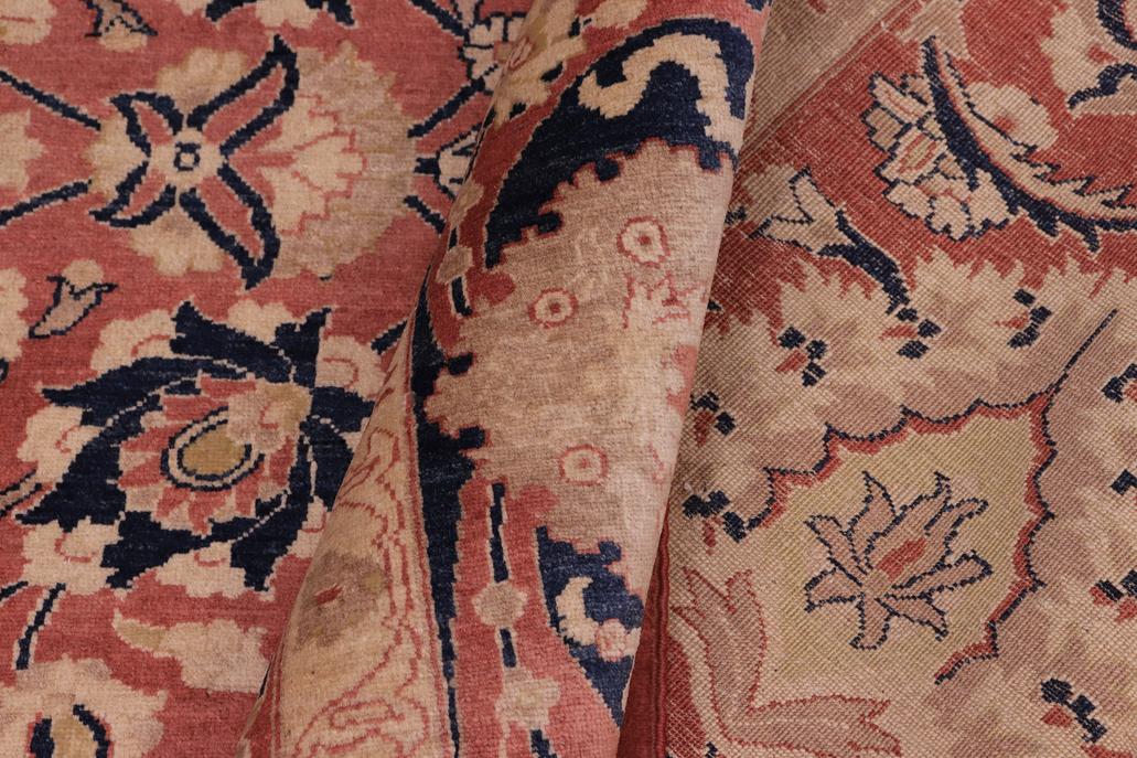 handmade Traditional Kafkaz Rose Blue Hand Knotted RECTANGLE 100% WOOL area rug 8'X10'