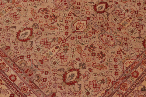 handmade Transitional Lahore Lt. Tan Tan Hand Knotted RECTANGLE 100% WOOL area rug 8' x 10'