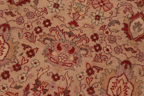 handmade Transitional Lahore Lt. Tan Tan Hand Knotted RECTANGLE 100% WOOL area rug 8' x 10'