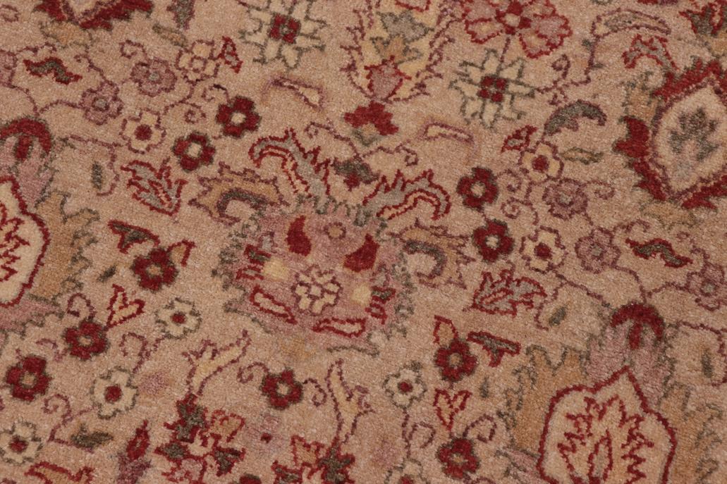 handmade Traditional Lahore Lt. Tan Tan Hand Knotted RECTANGLE 100% WOOL area rug 8'X10'