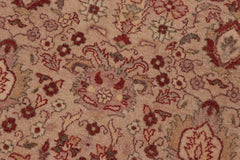handmade Traditional Lahore Lt. Tan Tan Hand Knotted RECTANGLE 100% WOOL area rug 8'X10'