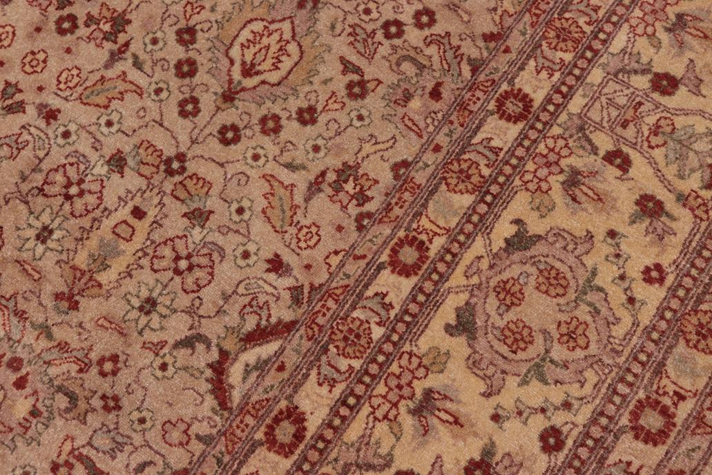 handmade Traditional Lahore Lt. Tan Tan Hand Knotted RECTANGLE 100% WOOL area rug 8'X10'