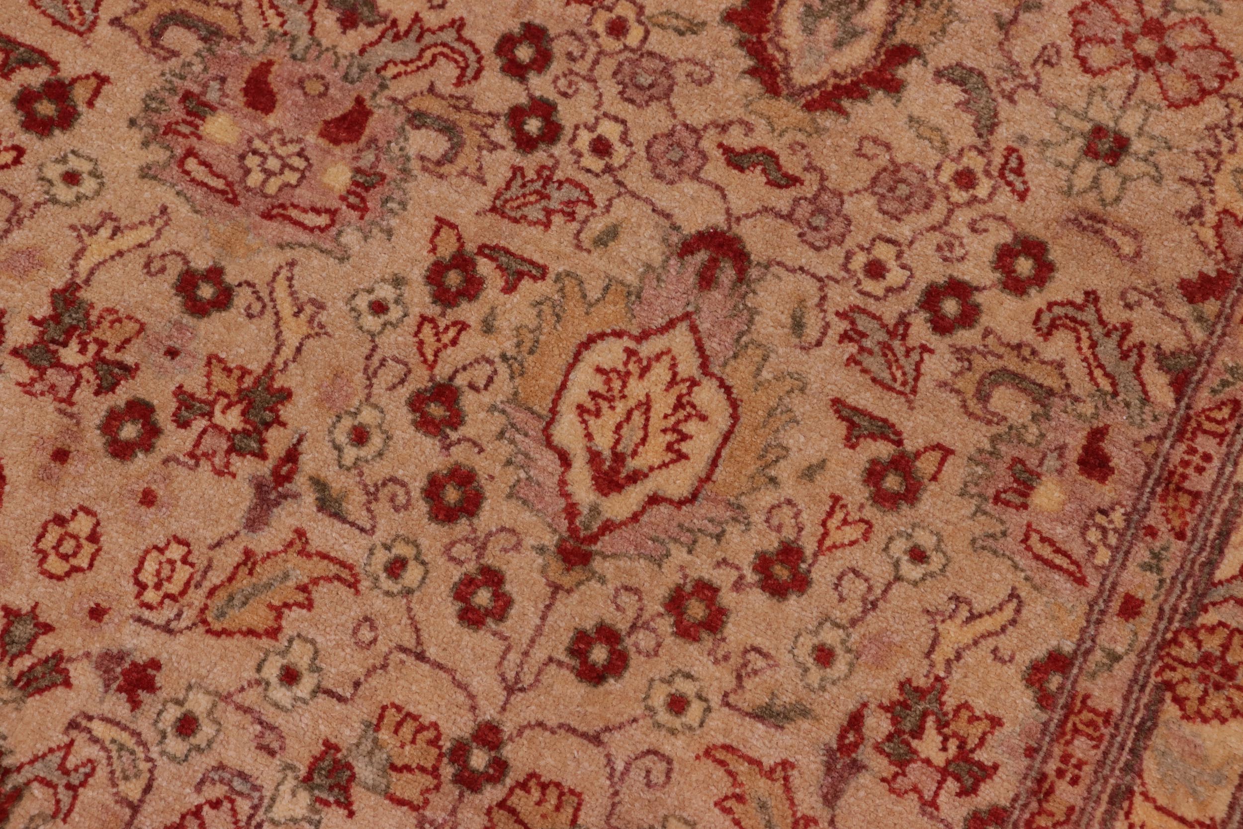 handmade Transitional Lahore Lt. Tan Tan Hand Knotted RECTANGLE 100% WOOL area rug 8' x 10'