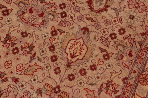 handmade Transitional Lahore Lt. Tan Tan Hand Knotted RECTANGLE 100% WOOL area rug 8' x 10'