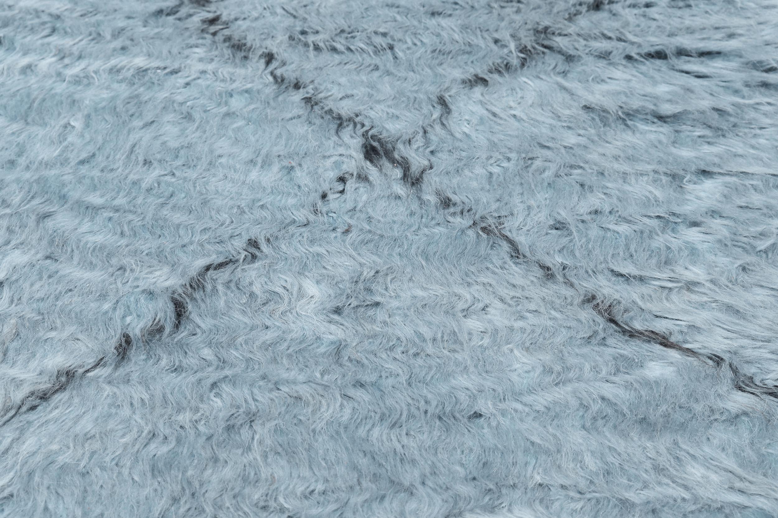 handmade Modern Moroccan Gray Black Hand Knotted RECTANGLE 100% WOOL area rug 8' x 10'