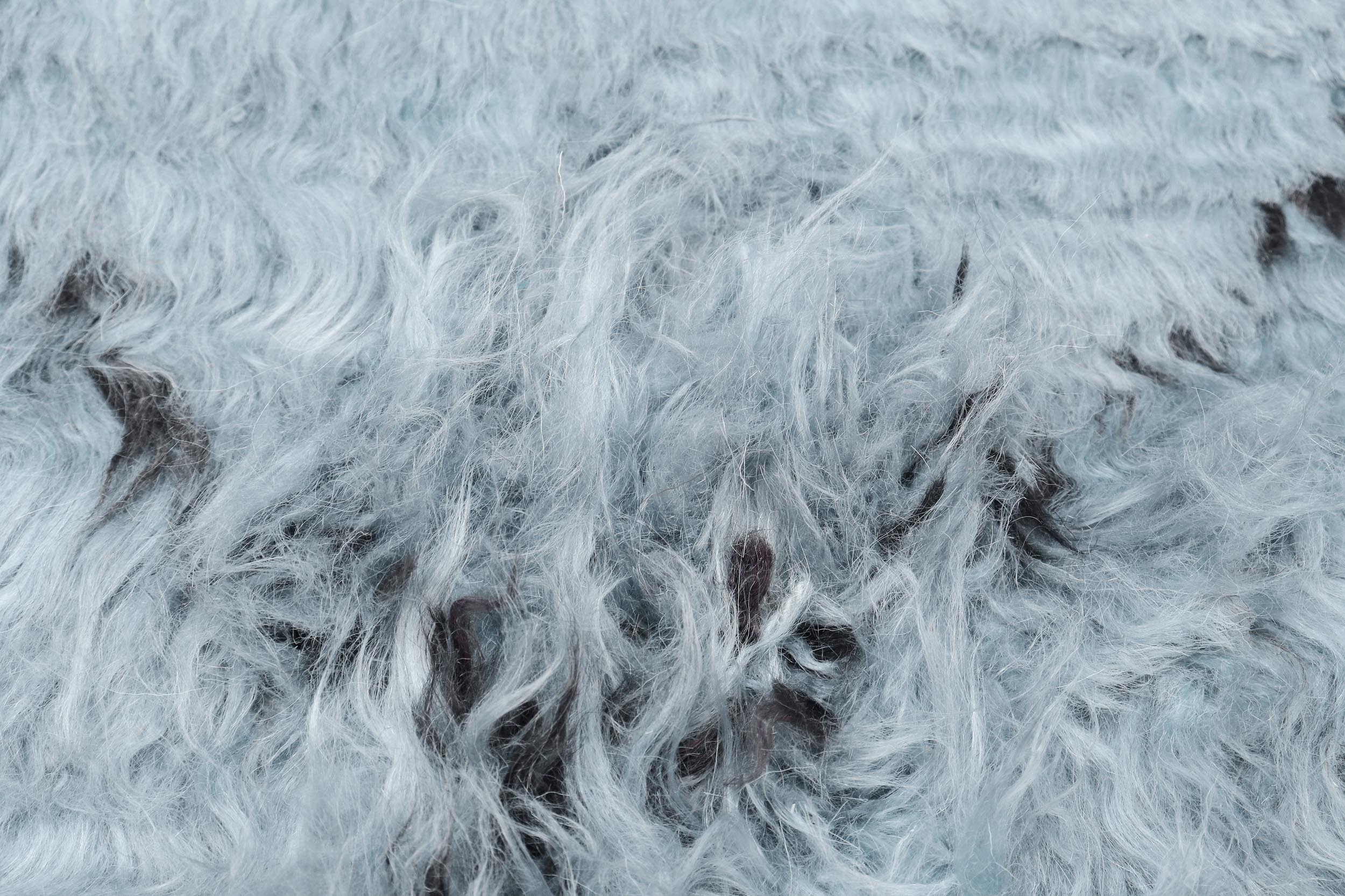 handmade Modern Moroccan Gray Black Hand Knotted RECTANGLE 100% WOOL area rug 8' x 10'