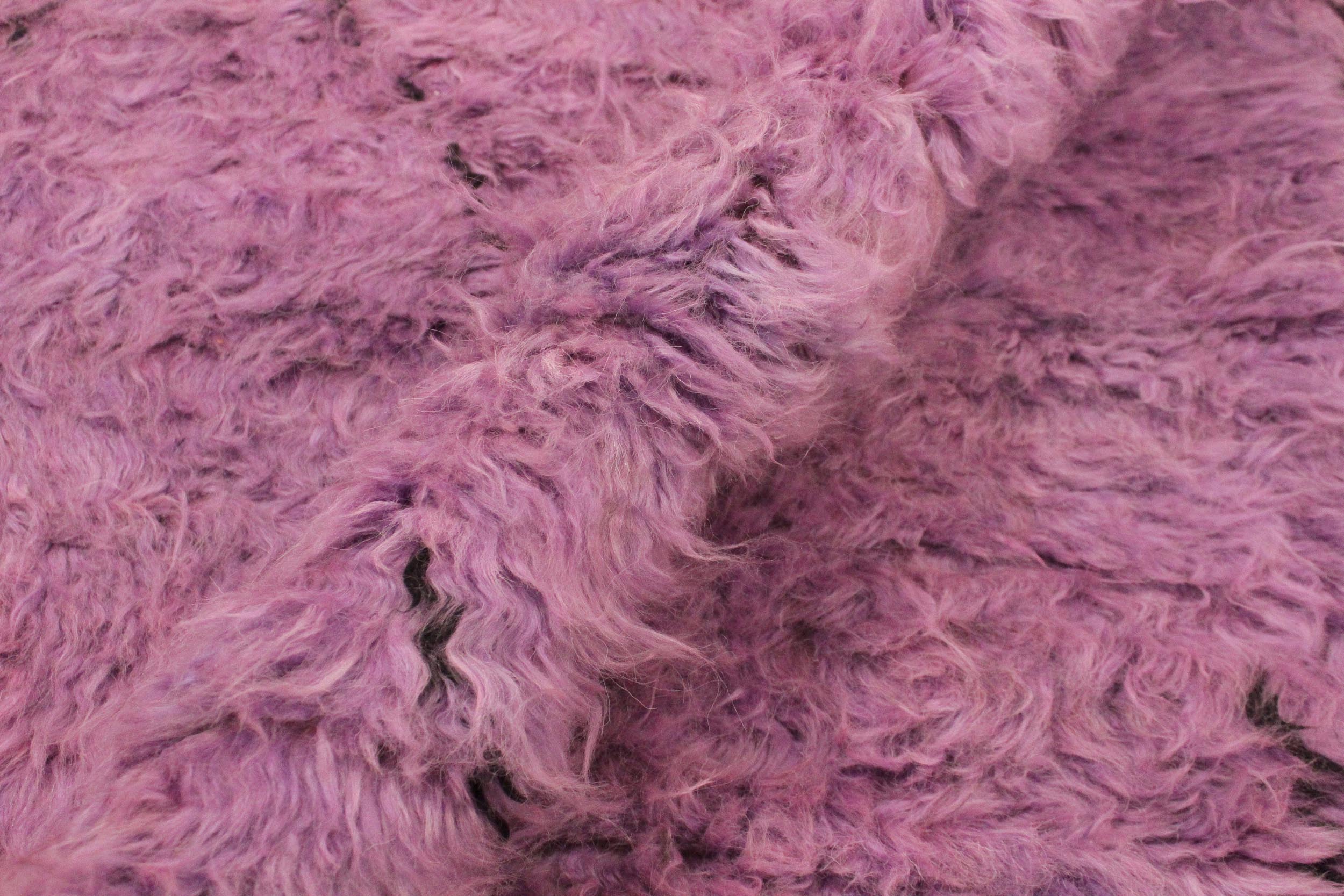 handmade Modern Moroccan Purple Black Hand Knotted RECTANGLE 100% WOOL area rug 8' x 11'