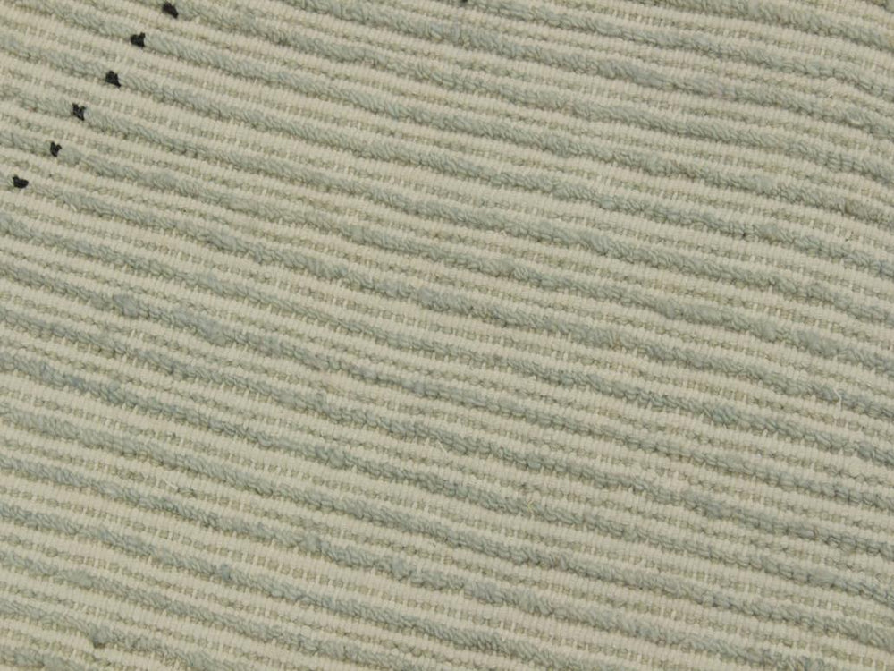 handmade Modern Moroccan Lt. Blue Black Hand Knotted RECTANGLE 100% WOOL area rug 6x9