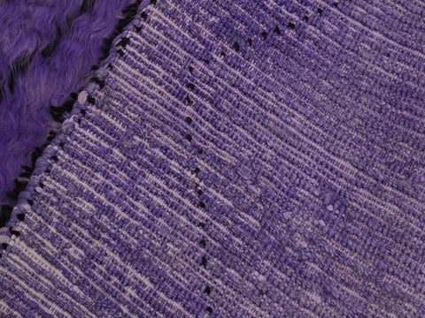 handmade Modern Moroccan Purple Black Hand Knotted RECTANGLE 100% WOOL area rug 6x9