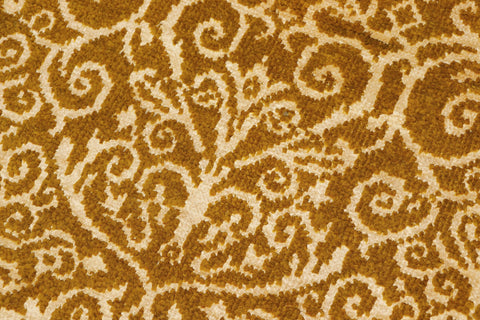 handmade Over Dyed Over Dyed Green Gold Hand Knotted RECTANGLE WOOL&SILK area rug 8' x 10'