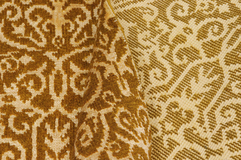 handmade Over Dyed Over Dyed Green Gold Hand Knotted RECTANGLE WOOL&SILK area rug 8' x 10'