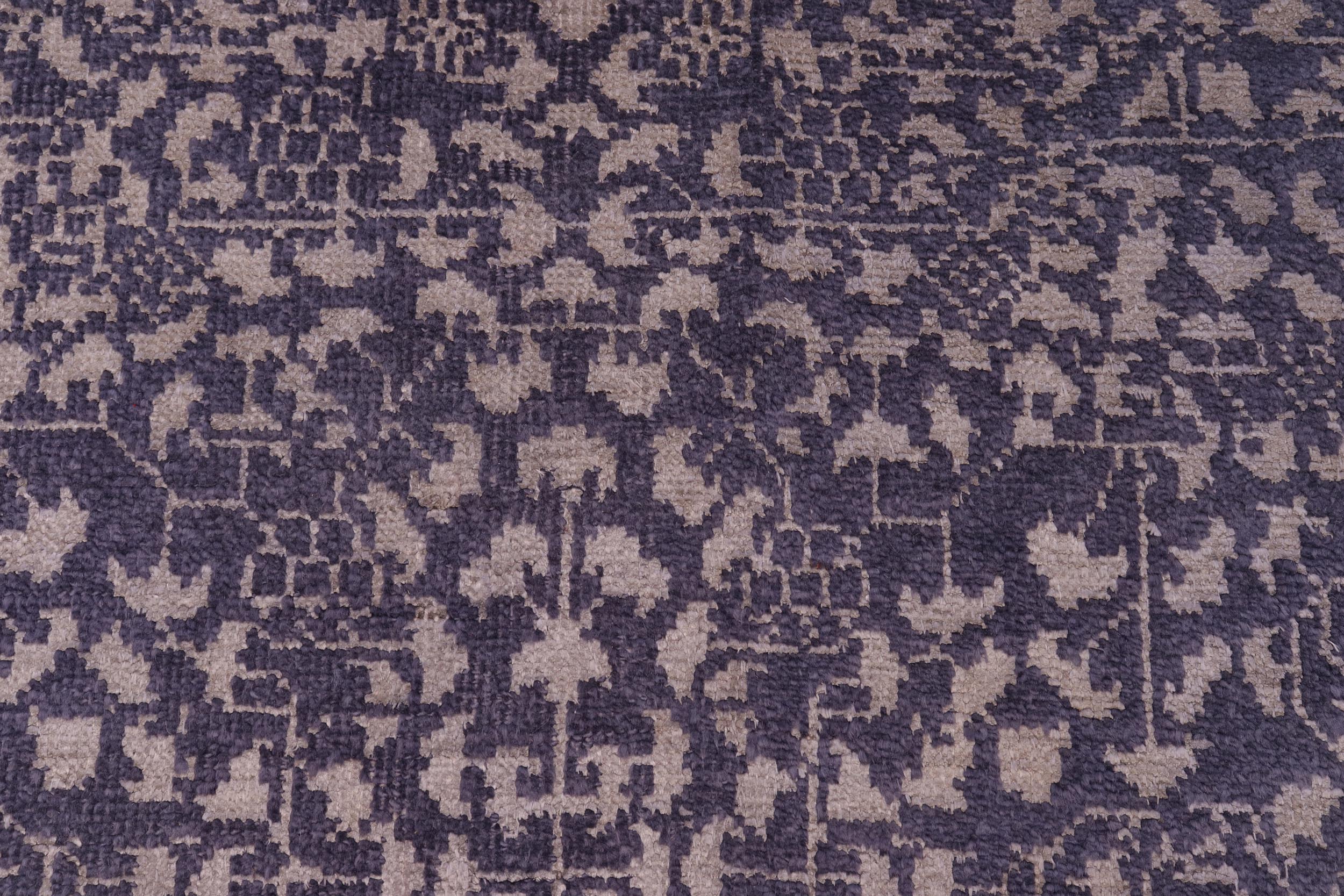 handmade Traditional Ellie Charcoal Beige Hand Knotted RECTANGLE WOOL&SILK area rug 8' x 10'