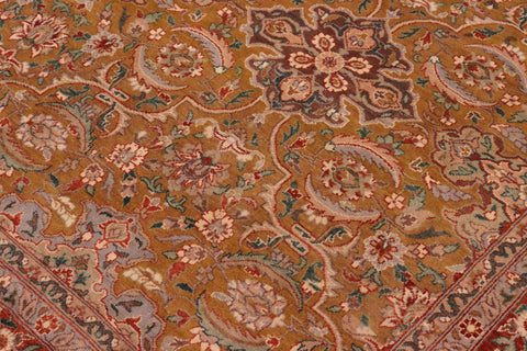 handmade Traditional  Gold Rust Hand Knotted RECTANGLE 100% WOOL area rug 8' x 10'