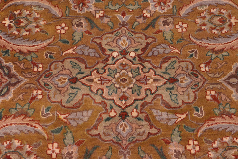 handmade Traditional  Gold Rust Hand Knotted RECTANGLE 100% WOOL area rug 8' x 10'