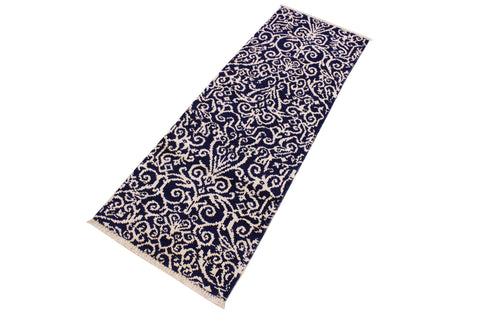 Cyrena Hand‑Knotted Wool and Viscose Runner