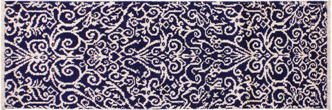 Cyrena Hand‑Knotted Wool and Viscose Runner