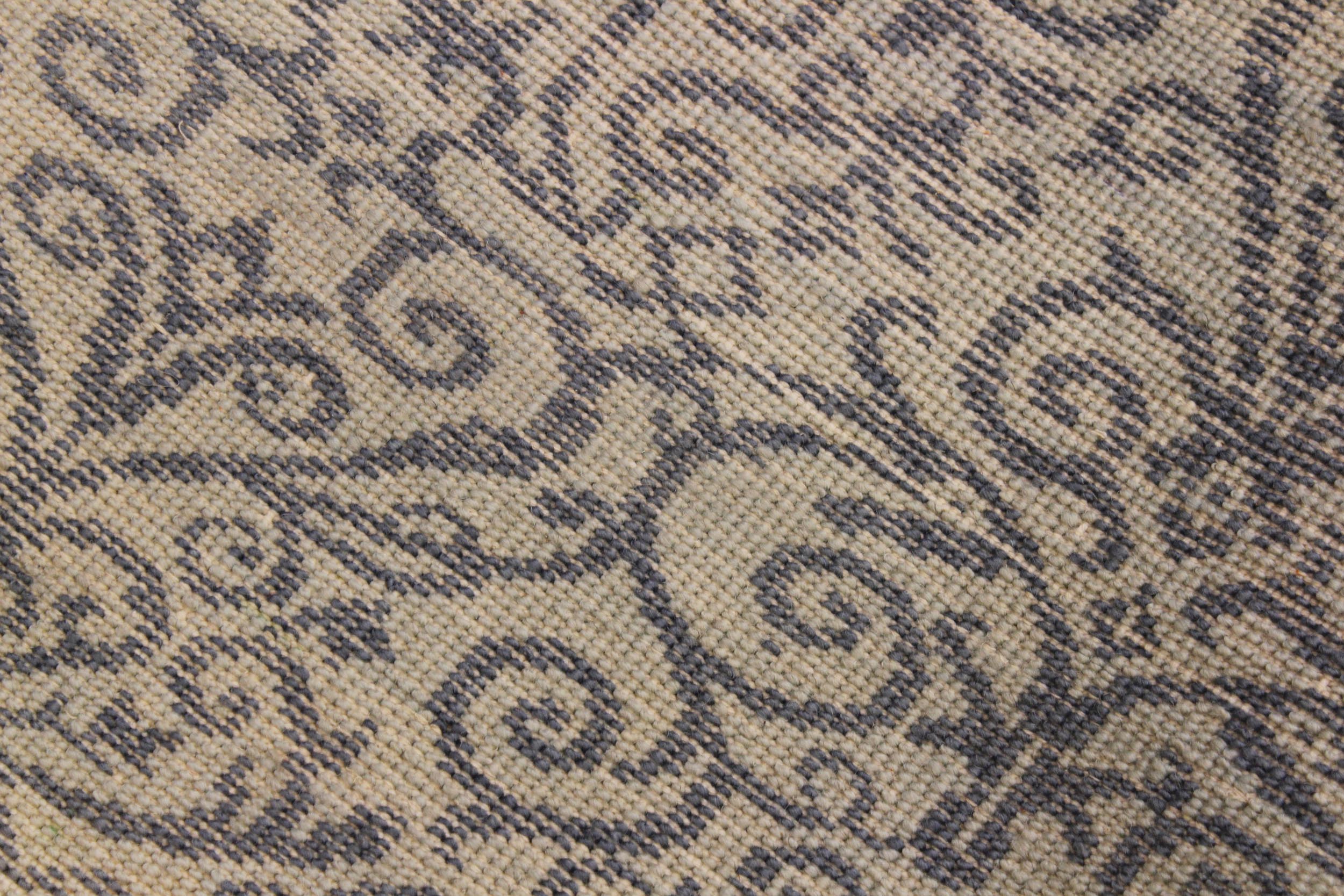 handmade Transitional Kafkaz Lt. Blue Blue Hand Knotted RUNNER WOOL&SILK area rug 2' x 6'