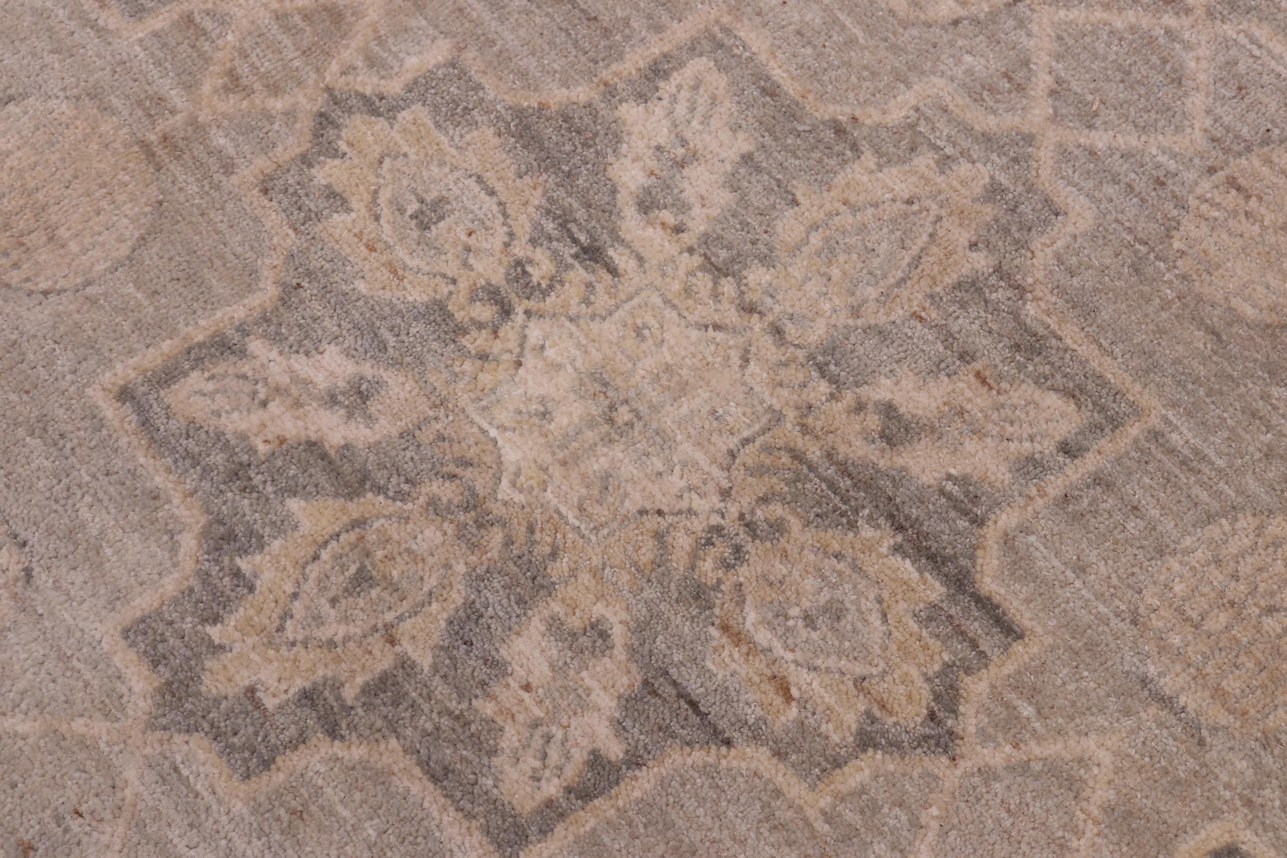 handmade Modern Kafkaz Gray Gold Hand Knotted RECTANGLE 100% WOOL area rug 10' x 14'