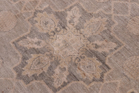 handmade Modern Kafkaz Gray Gold Hand Knotted RECTANGLE 100% WOOL area rug 10' x 14'