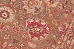 handmade Traditional  Brown Green Hand Knotted RECTANGLE 100% WOOL area rug 8'X10'