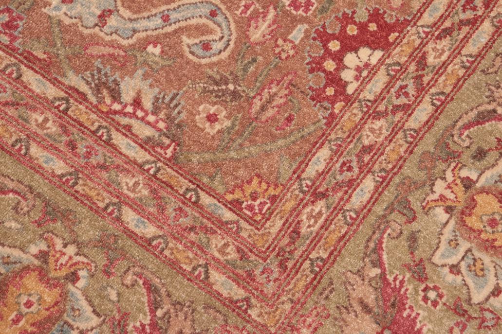 handmade Traditional  Brown Green Hand Knotted RECTANGLE 100% WOOL area rug 8'X10'