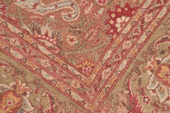 handmade Traditional  Brown Green Hand Knotted RECTANGLE 100% WOOL area rug 8'X10'