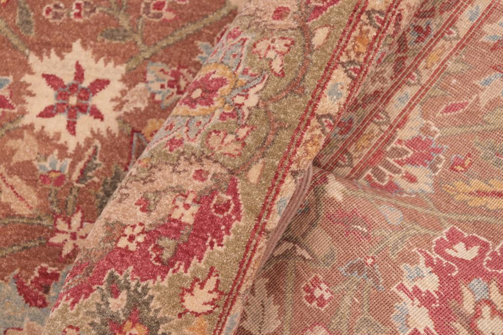 handmade Traditional  Brown Green Hand Knotted RECTANGLE 100% WOOL area rug 8'X10'