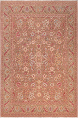 handmade Traditional  Brown Green Hand Knotted RECTANGLE 100% WOOL area rug 8'X10'