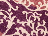 handmade Modern Niamh Purple Lt.red Hand Knotted RECTANGLE WOOL&SILK area rug 5x7