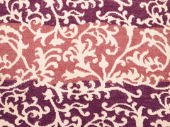 handmade Modern Niamh Purple Lt.red Hand Knotted RECTANGLE WOOL&SILK area rug 5x7