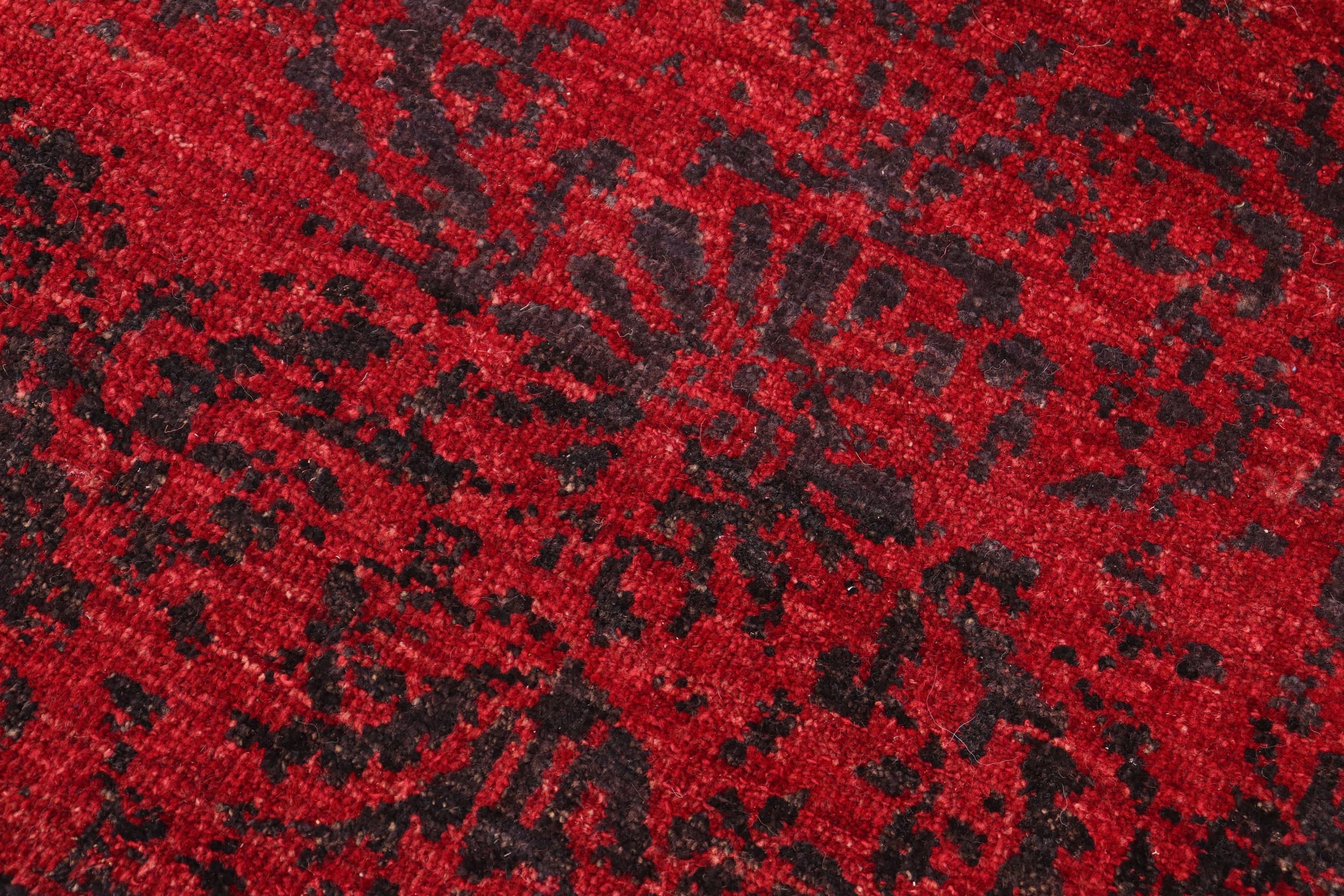handmade Modern Kafkaz Red Charcoal Hand Knotted RECTANGLE 100% WOOL area rug 6' x 9'