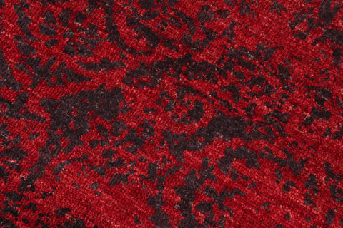 handmade Modern Kafkaz Red Charcoal Hand Knotted RECTANGLE 100% WOOL area rug 6' x 9'