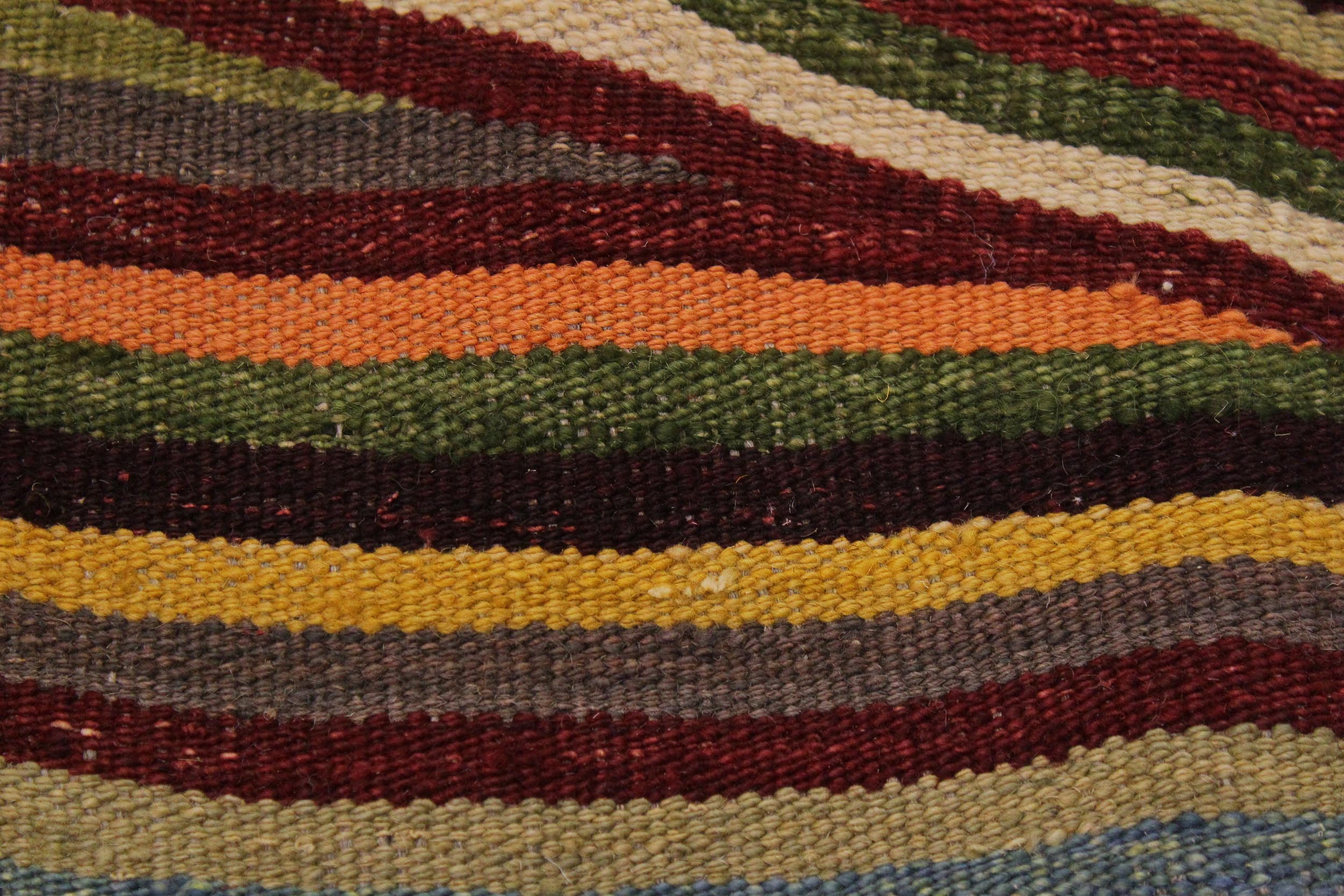handmade Modern Kilim Beige Blue Hand-Woven RECTANGLE 100% WOOL area rug 6x8