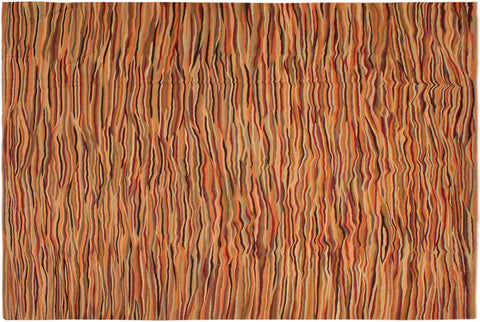 handmade Modern Kilim Beige Brown Hand-Woven RECTANGLE 100% WOOL area rug 10x14