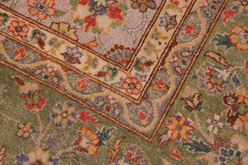 handmade Traditional  Grey Green Hand Knotted RECTANGLE 100% WOOL area rug 8'X10'