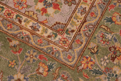 handmade Traditional  Grey Green Hand Knotted RECTANGLE 100% WOOL area rug 8'X10'