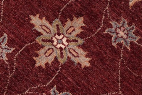 handmade Modern Kafkaz Red Beige Hand Knotted RECTANGLE 100% WOOL area rug 8' x 10'