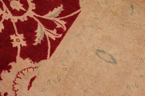handmade Traditional Kafkaz Red Tan Hand Knotted RECTANGLE 100% WOOL area rug 8x10