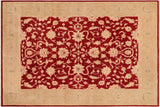Shabby Chic Ziegler Josh Red/Tan Hand-Knotted Wool Rug - 8'1'' x 9'10''
