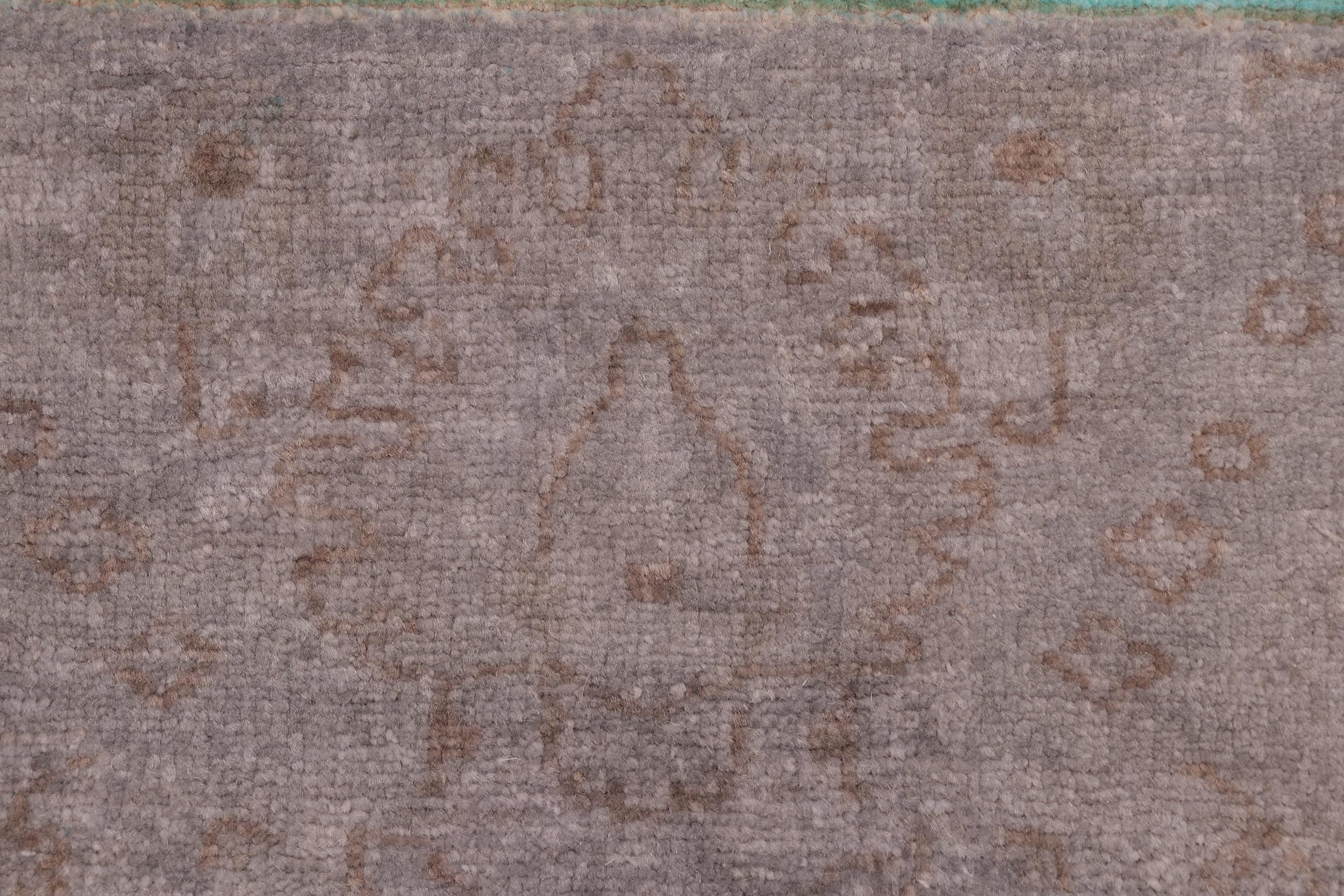 handmade Over Dyed Over Dyed Blue Brown Hand Knotted RECTANGLE 100% WOOL area rug 8' x 10'