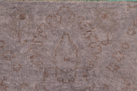 handmade Over Dyed Over Dyed Blue Brown Hand Knotted RECTANGLE 100% WOOL area rug 8' x 10'