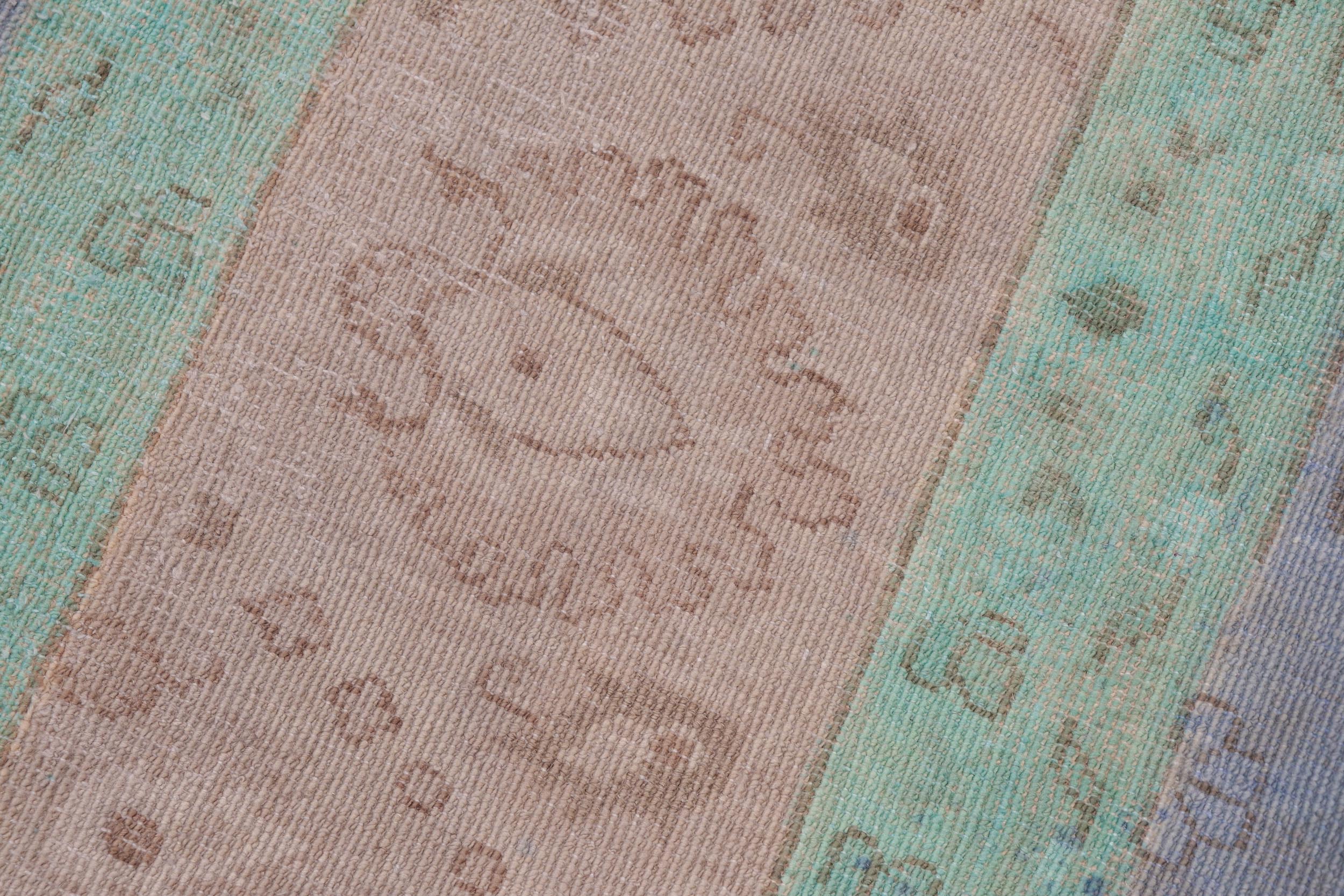 handmade Over Dyed Over Dyed Blue Brown Hand Knotted RECTANGLE 100% WOOL area rug 8' x 10'